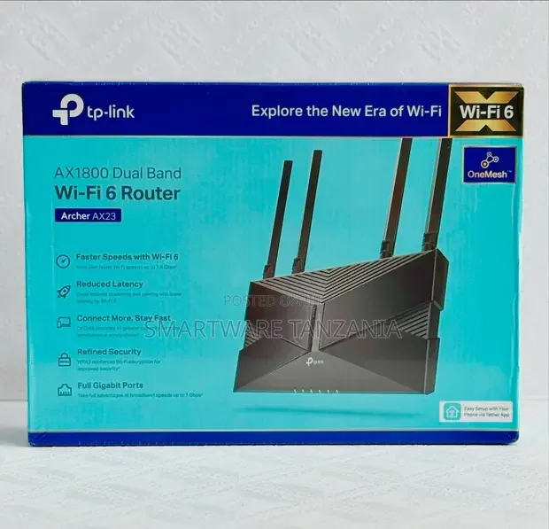 Tp-Link Ax1800 Wi-Fi 6 Router - Archer Ax23 Dual Band Onemesh