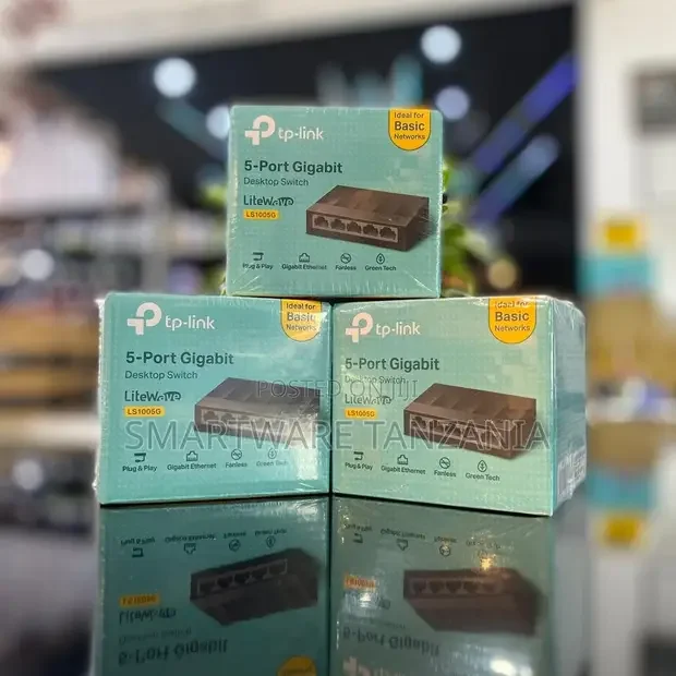 TP-Link LiteWave LS1005G 5-Port Gigabit Ethernet Switch - Buy in Dar es Salaam, Tanzania | Smartware