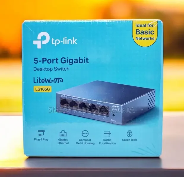TP-Link LiteWave LS105G 5-Port Gigabit Switch - Buy in Dar es Salaam, Tanzania | Smartware