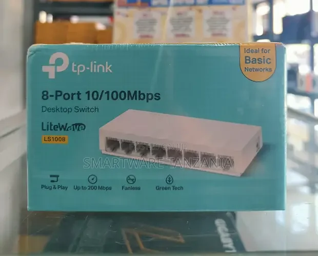 Tp-Link Ls1008 Litewave 8-Port 10100mbps Fanless Desktop Switch