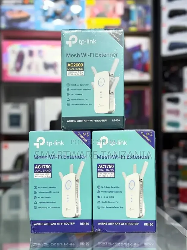 Tp-Link Mesh Wi-Fi Extenders, Specifically the Ac2600 (Re650)