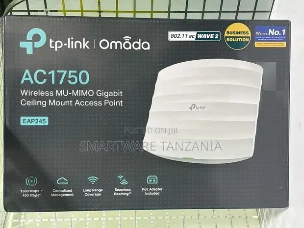 TP-Link Omada EAP245 AC1750 MU-MIMO Gigabit Ceiling AP - Buy in Dar es Salaam, Tanzania | Smartware