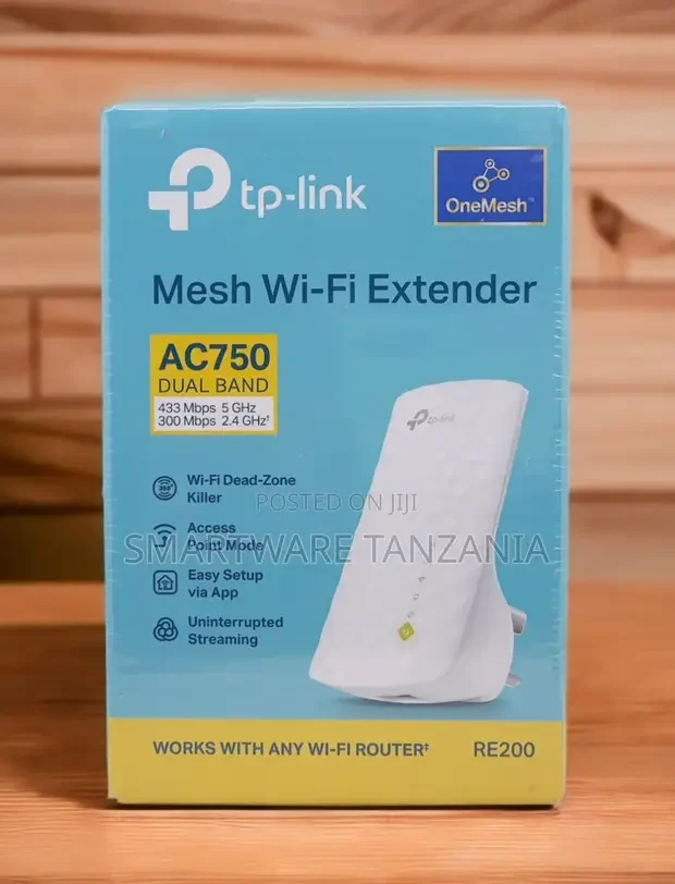 TP-Link RE200 AC750 OneMesh Dual Band Wi-Fi Extender - Buy in Dar es Salaam, Tanzania | Smartware