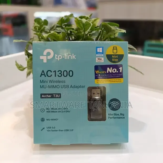 TP-Link T3U AC1300 Wireless MU-MIMO USB WiFi Adapter - Buy in Dar es Salaam, Tanzania | Smartware