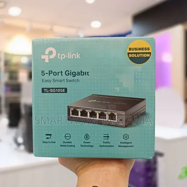 TP-Link TL-SG105E 5-Port Gigabit Easy Smart Switch - Buy in Dar es Salaam, Tanzania | Smartware