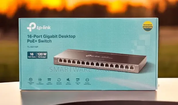 Tp-Link Tl-Sg116p 16-Port Gigabit Desktop Poe+ Switch 120w
