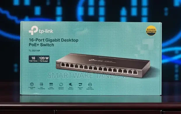 Tp-Link Tl-Sg116p 16-Port Gigabit Poe+ Ethernet Switch