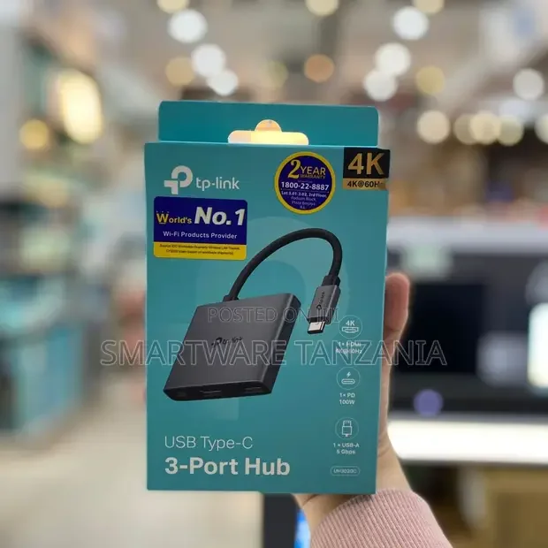 TP-Link USB Type-C 3-Port Hub HDMI PD 100W - Buy in Dar es Salaam, Tanzania | Smartware