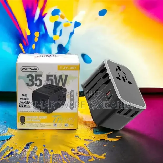 Travel Multi-plug Charger Adapter 4 USB Port - Buy in Dar es Salaam, Tanzania | Smartware