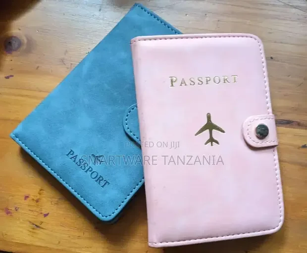 Travel Passport ID Card Cover Holder Case Faux Leather