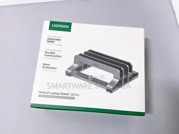 Triple Slot Vertical Laptop Stand for Macbook, Chromebook, Dell - Buy in Dar es Salaam, Tanzania | Smartware