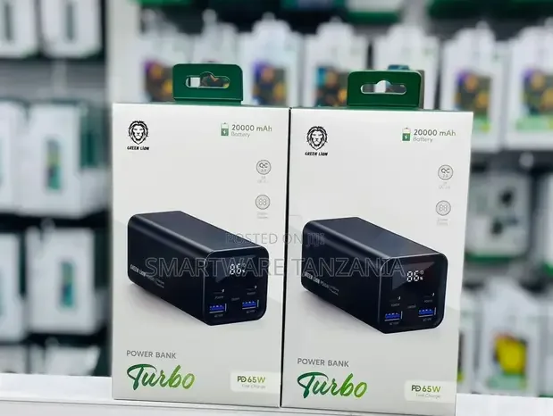 Turbo Power Bank 20000mAh Green Lion - Buy in Dar es Salaam, Tanzania | Smartware