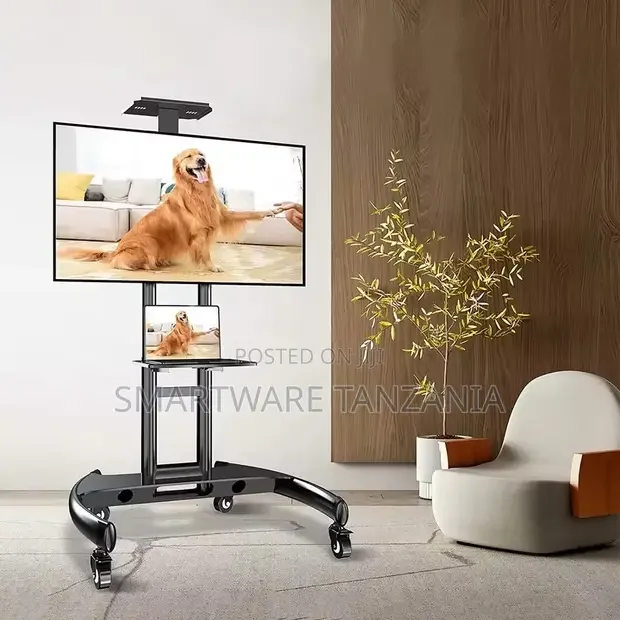 Heavy Duty TV Stand Up To 75 Cart With Laptop Shelf - Buy in Dar es Salaam, Tanzania | Smartware