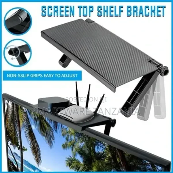 Adjustable TV Top Shelf Screen Shelf - Buy in Dar es Salaam, Tanzania | Smartware