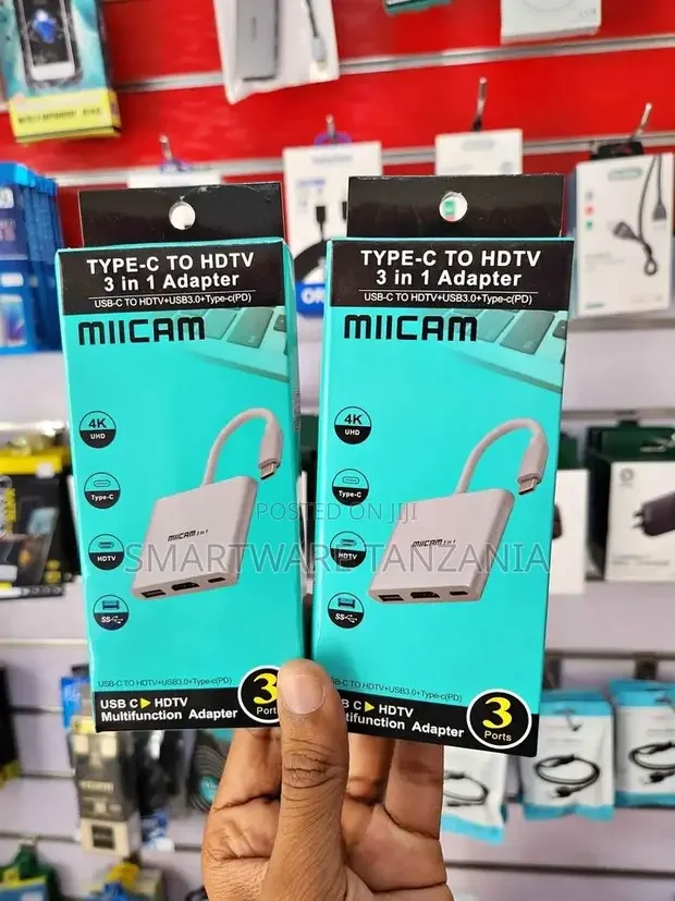 Type C Adapter With 3 Ports To Type C, HDMI USB 3.0 - Buy in Dar es Salaam, Tanzania | Smartware