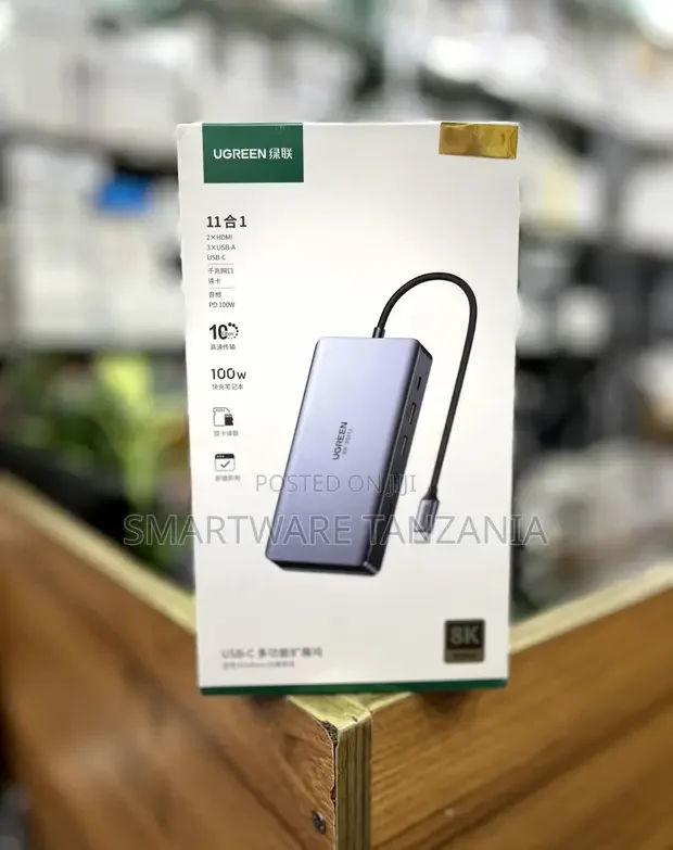 Ugreen 11-in-1 Usb-C Hub 100w Pd Docking Station Dual Hdmi Adapter