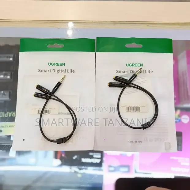UGREEN 3.5mm Male To Dual Female Audio Splitter Y Cable Adapter - Buy in Dar es Salaam, Tanzania | Smartware