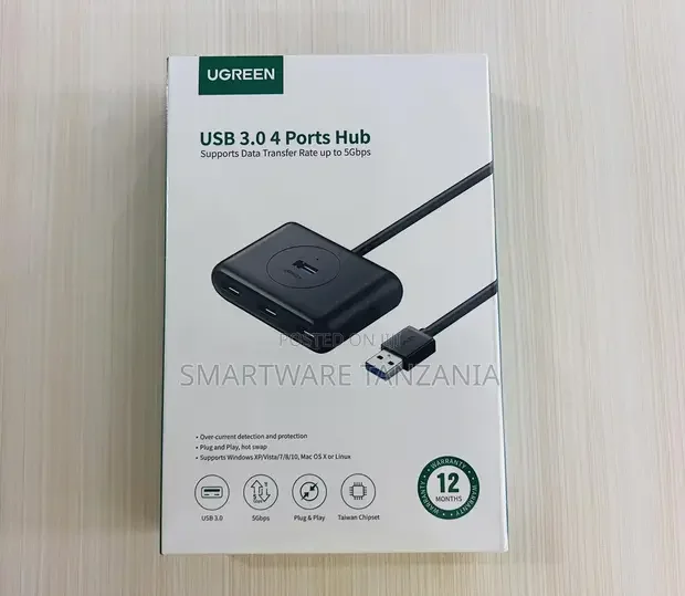 Ugreen 4 Port USB 3.0 Hub with Micro USB 2.0 OTG Adapter - Buy in Dar es Salaam, Tanzania | Smartware