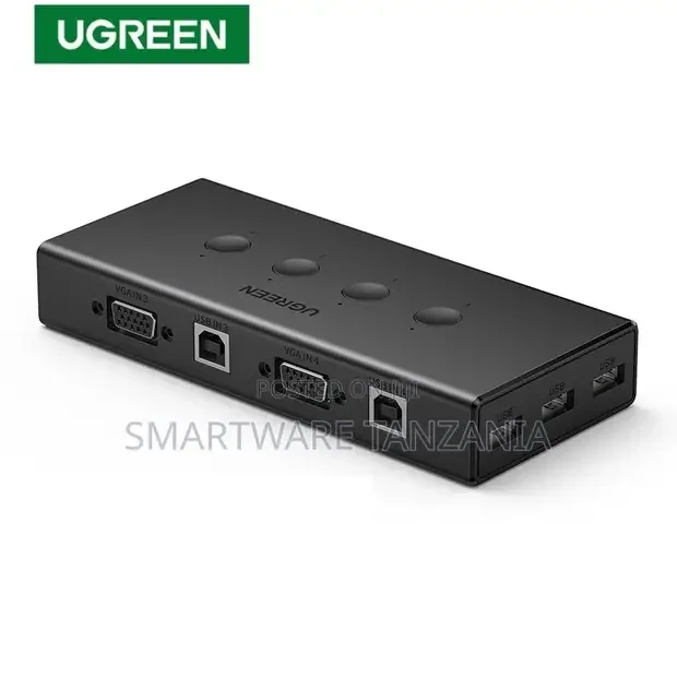 Ugreen 4 Port VGA KVM Switch 4 in 1 USB 1920x1440 - Buy in Dar es Salaam, Tanzania | Smartware