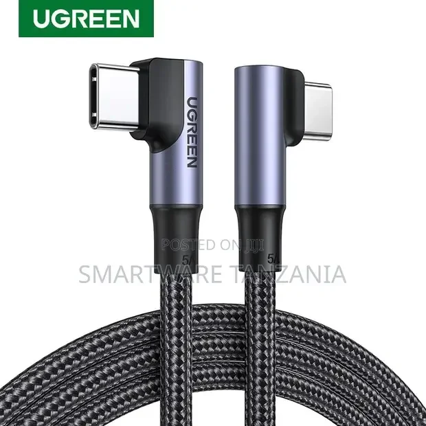 UGREEN 90 Degree USB C Cable PD 100W Right Angle Fast Charger - Buy in Dar es Salaam, Tanzania | Smartware