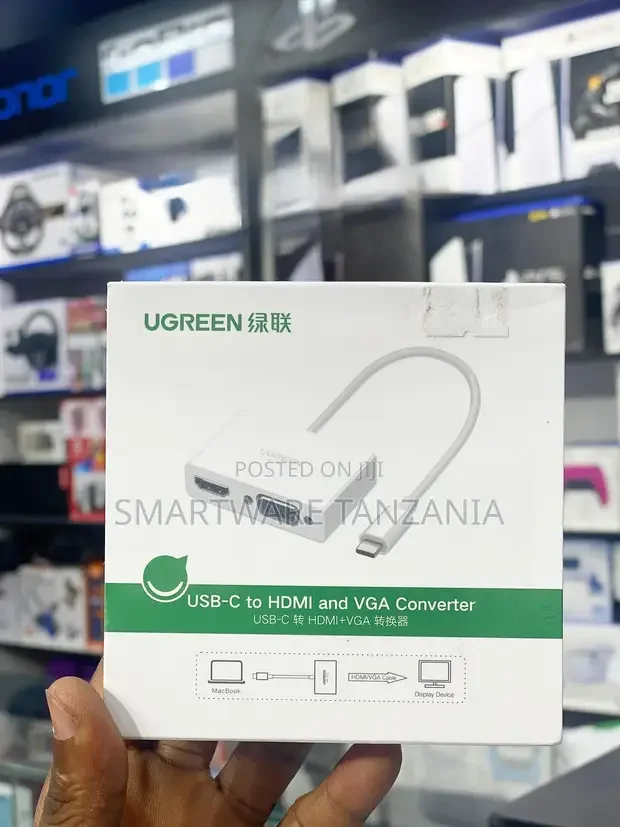 UGREEN Type C to VGA Multiport Adapter + USB 3.0 - Buy in Dar es Salaam, Tanzania | Smartware