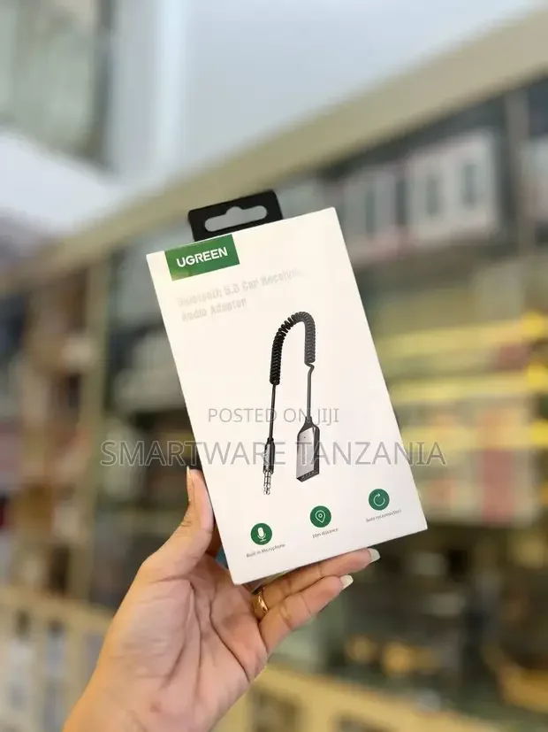 Ugreen Bluetooth 5.0 Adapter For Car With 3.5mm Jack - Buy in Dar es Salaam, Tanzania | Smartware