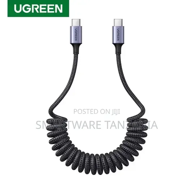 UGREEN Car Spring USB C Cable 100W PD Fast Charging - Buy in Dar es Salaam, Tanzania | Smartware