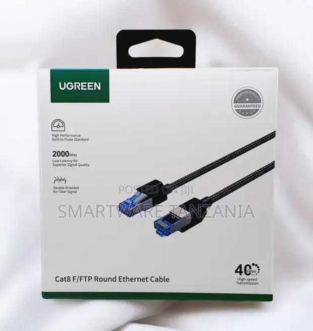 Ugreen Cat8 FFtp Braided Ethernet Cable 40gbps - Buy in Dar es Salaam, Tanzania | Smartware