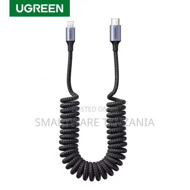 UGREEN Coiled 6A USB-A to USB-C Fast Charging Cable - Buy in Dar es Salaam, Tanzania | Smartware