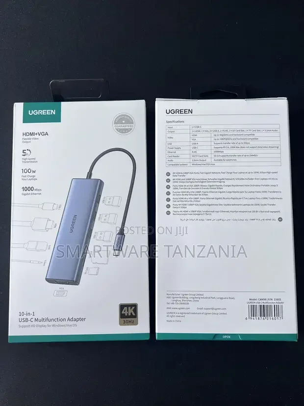 Ugreen Docking Station Dual Monitor, USB C Hub - Buy in Dar es Salaam, Tanzania | Smartware