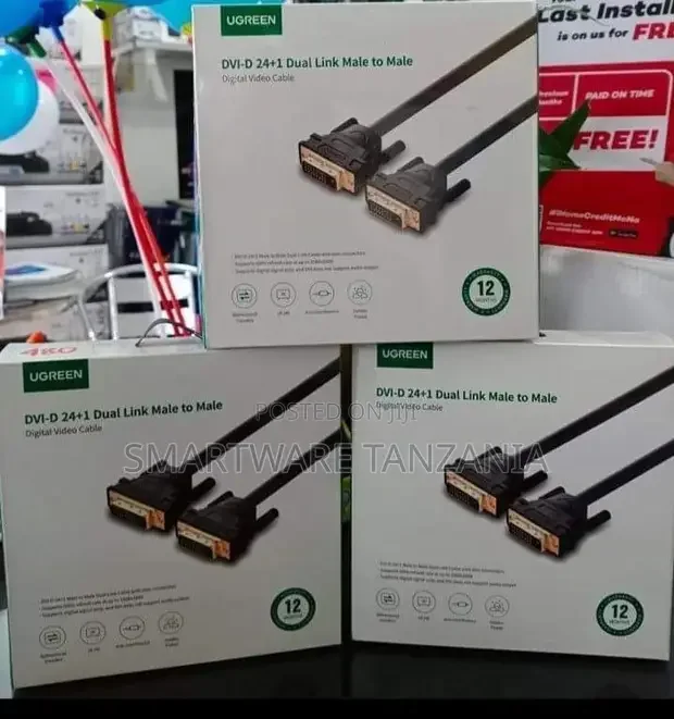 Ugreen DVI-D 24+1 Dual Male to Male Digital Video Cable - Buy in Dar es Salaam, Tanzania | Smartware