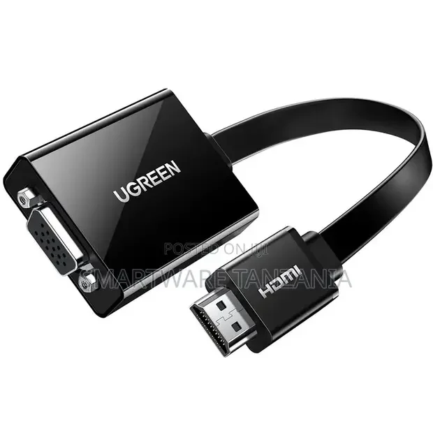 UGREEN HDMI to VGA Adapter 1080P with Audio Jack - Buy in Dar es Salaam, Tanzania | Smartware