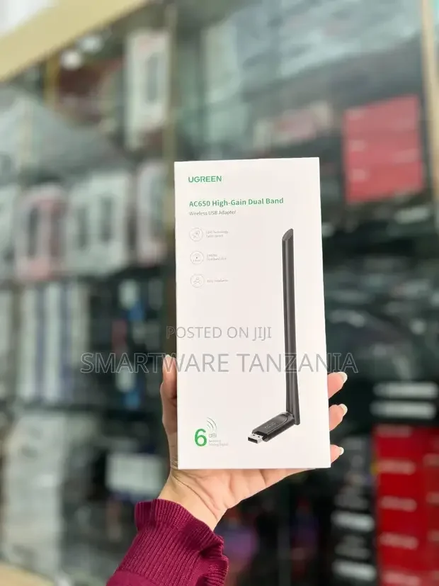 Ugreen High-gain Dual Band Wireless USB Adapter - Buy in Dar es Salaam, Tanzania | Smartware