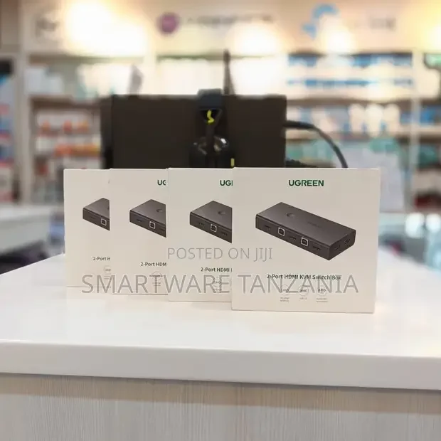 Ugreen KVM Switch 1 Monitor 2 Computers, Share 4 Usb Ports