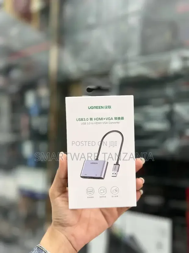Ugreen Usb 3.0 To Hdmi  Vga Converter, Dual Screen Display