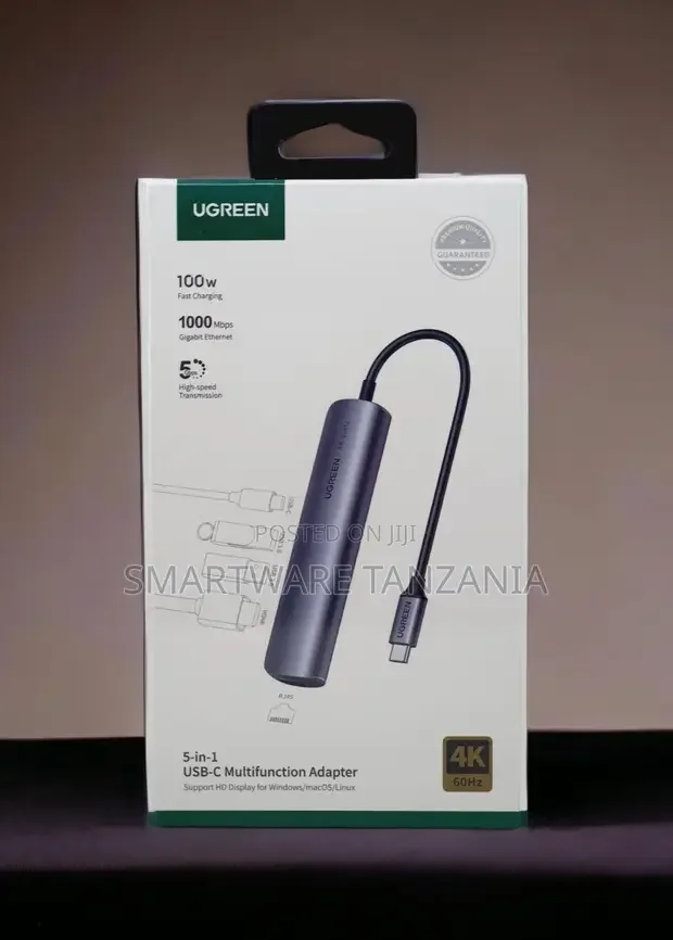 Ugreen USB C Hub 60Hz USB Type C 3.1 to HDMI RJ45 PD 100W - Buy in Dar es Salaam, Tanzania | Smartware