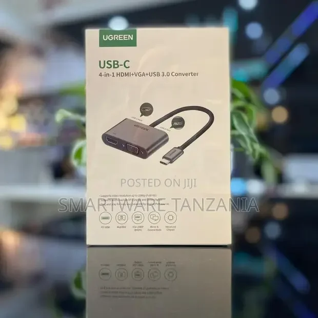 Ugreen USB-C to VGA + HDMI + USB 3.0 Converter Adapter - Buy in Dar es Salaam, Tanzania | Smartware