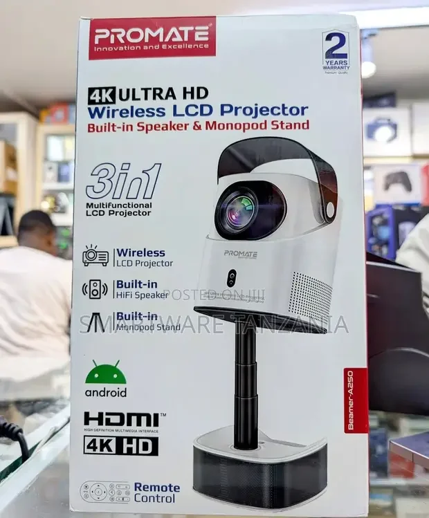 Ultra HD Wireless LCD Projector With Built-in Speaker - Buy in Dar es Salaam, Tanzania | Smartware