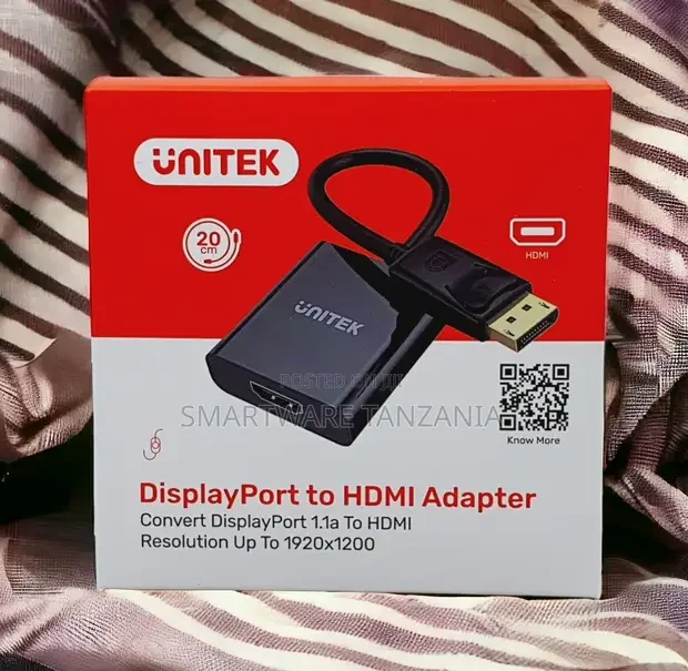 Unitek DisplayPort to HDMI Adapter 20cm 1920x1200 - Buy in Dar es Salaam, Tanzania | Smartware