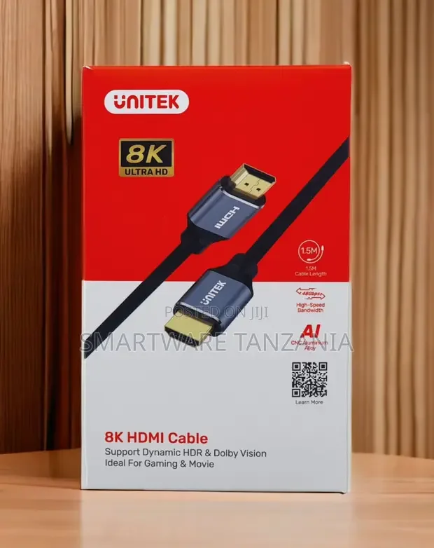 Unitek HDMI Cable 1.5m 48Gbps Dolby Vision - Buy in Dar es Salaam, Tanzania | Smartware