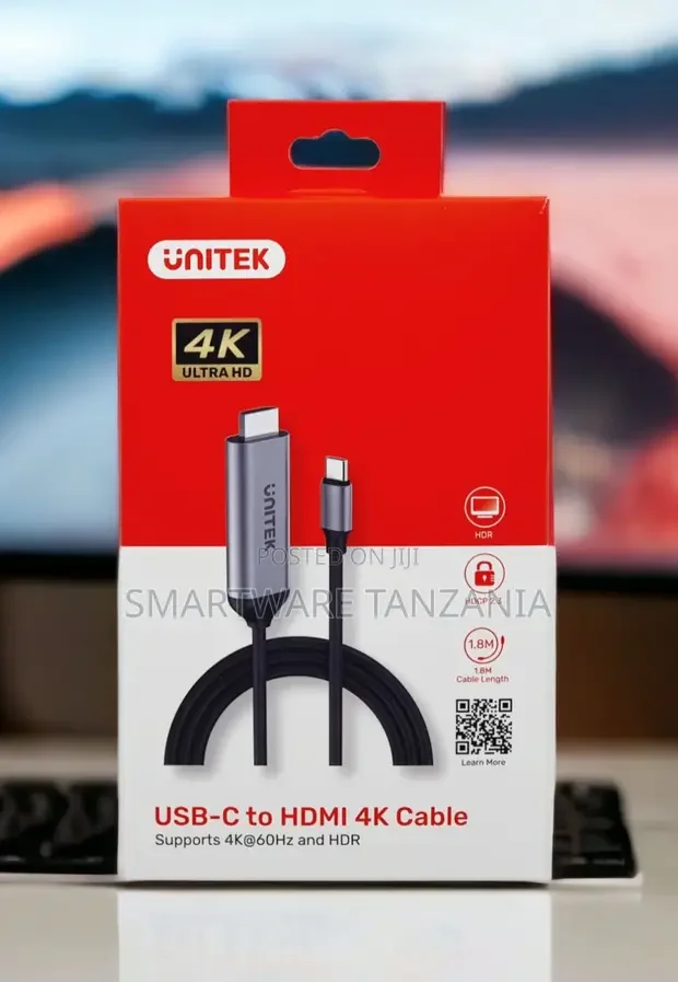 Unitek USB-C to HDMI Cable HDR HDCP 2.3 1.8m - Buy in Dar es Salaam, Tanzania | Smartware