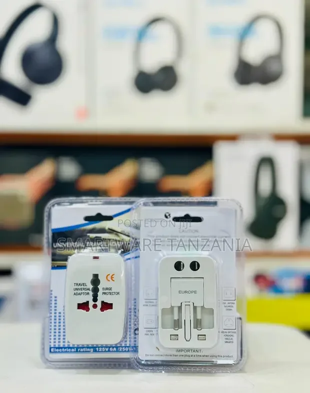 Universal Travel Adapter Europe Plug Converter Surge Protection