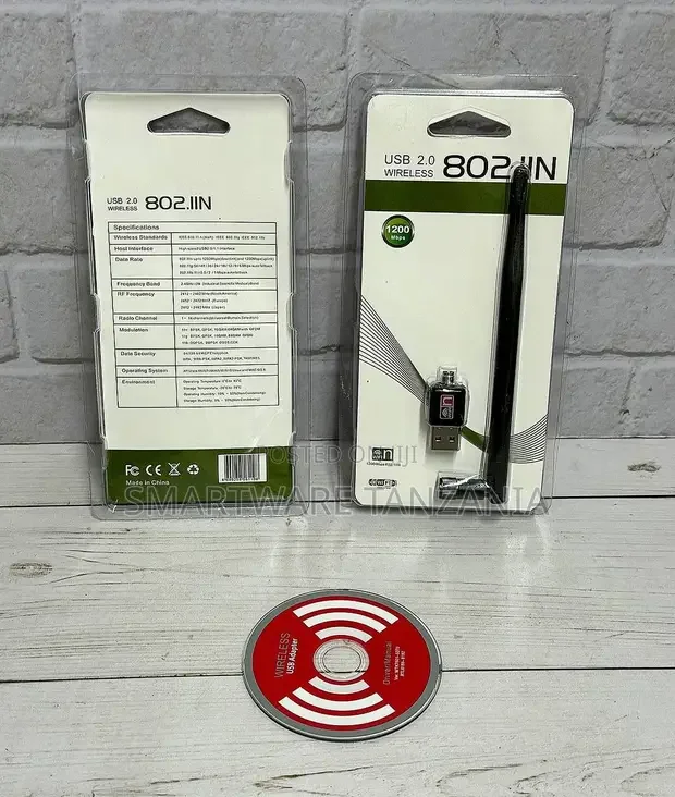 Usb 2.0 Wireless Wifi Adapter 802.11n 1200mbps - Buy in Dar es Salaam, Tanzania | Smartware