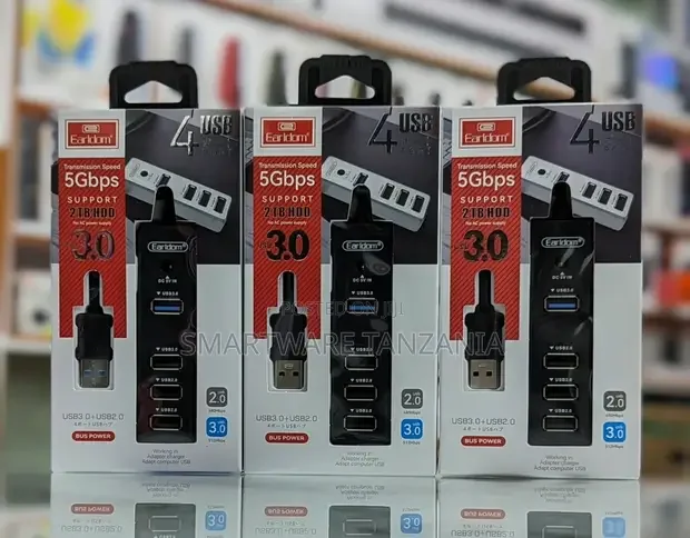 USB 3.0 4 Port Hub With Hi Speed Data Transfer - Buy in Dar es Salaam, Tanzania | Smartware