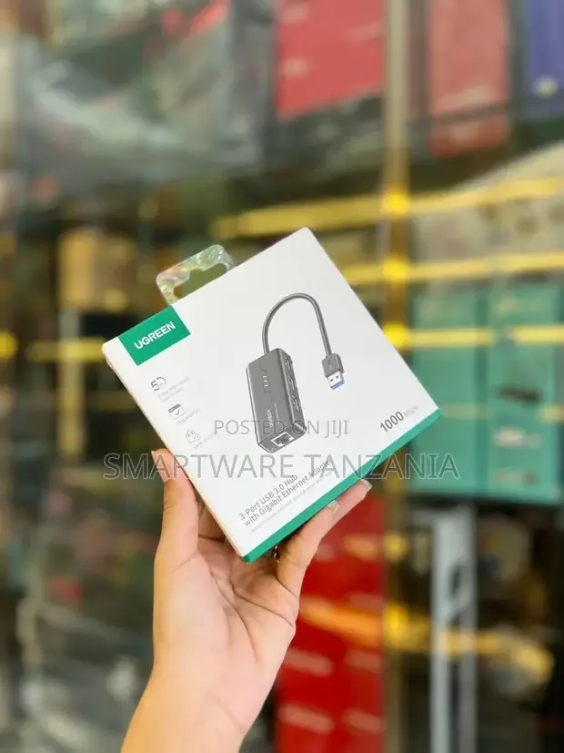 Usb 3.0 Gigabit Ethernet Lan Rj45 Adapter 3 Usb Port Hub