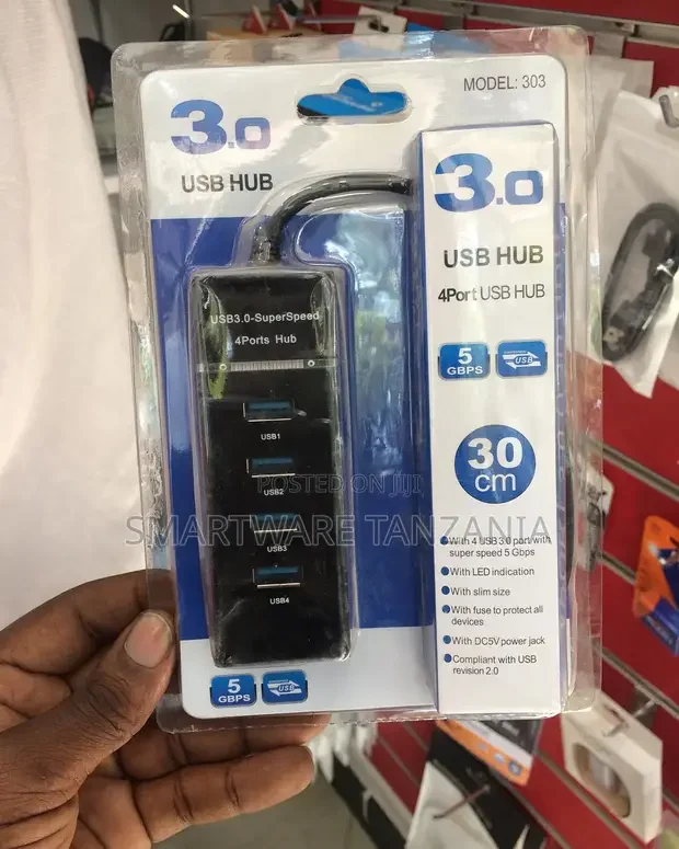 USB 3.0 HUB 4 Port Multi HUB Splitter Expansion for Desktop