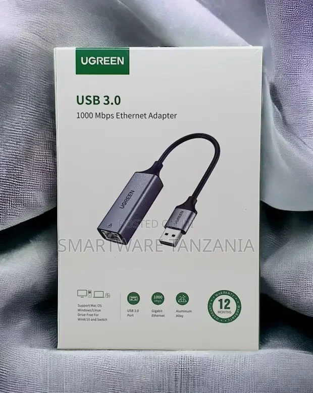 Usb 3.0 To Rj45 Internet Network Gigabit Ethernet Adapter - Buy in Dar es Salaam, Tanzania | Smartware