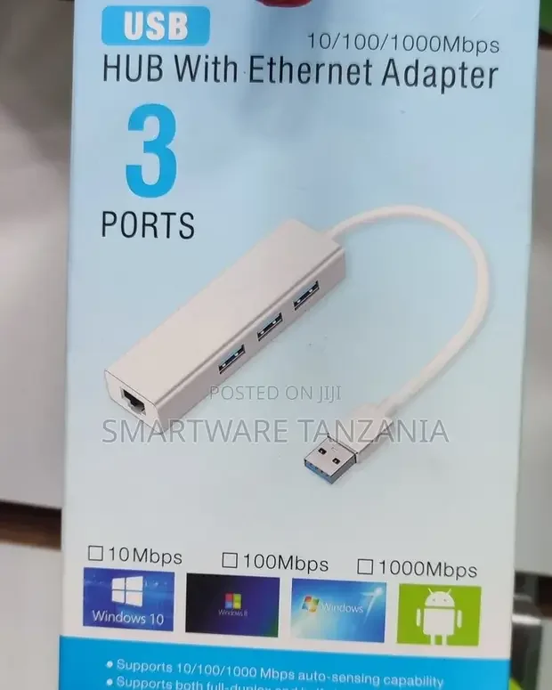USB 3.0 Type-a HUB To Gigabit Ethernet RJ45 Network Adapter