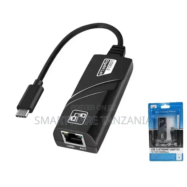 USB 3.0 Type-c To Ethernet Adapter 1000mbps Network RJ45 LAN