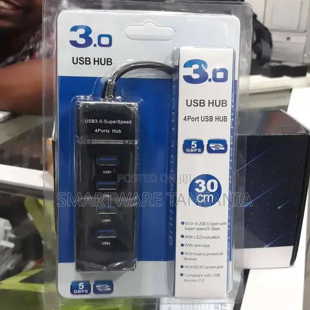 USB HUB 3.0 For PCLaptop, 4 Port 5gbps High Speed Data